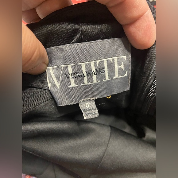 D3- VERA WANG Black WHITE Maxi Dress - Picture 7 of 10